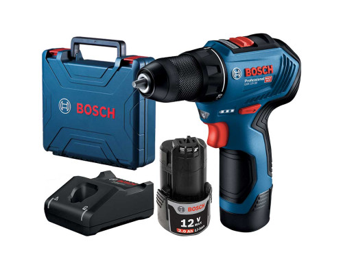 Шуруповерт акумуляторний GSR 12V-30 12V, 2x2.0A, 30Нм // BOSCH