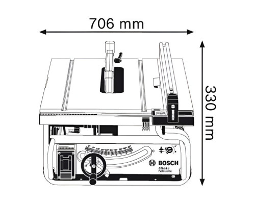 Настільна циркулярна пила Bosch GTS 10 J Professional