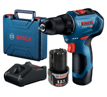 Шуруповерт акумуляторний GSR 12V-30 12V, 2x2.0A, 30Нм // BOSCH