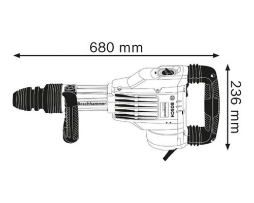 Електромолоток вiдбiйний GSH 11 VC 1700Вт 23Дж // BOSCH