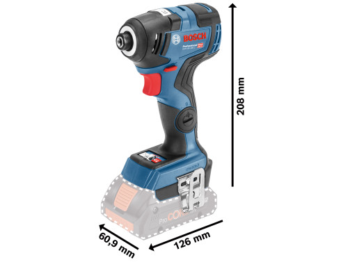 Аккумуляторный гайковерт GDR 18V -200 C, без АК и ЗУ // BOSCH