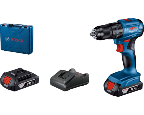 Аккумуляторная ударная дрель-шуруповерт Bosch Professional GSB 185-LI 2 x 2,0 Ач