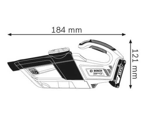 Акумуляторний пилосос Bosch GAS 18V-1 (каркас)